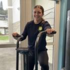 Ella Rowe, of Bayfield High School, gets in some training. Photos: supplied
